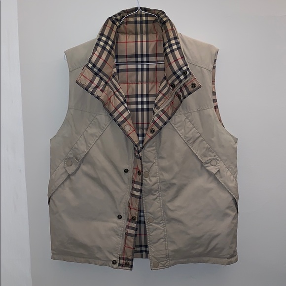 burberry vest reversible